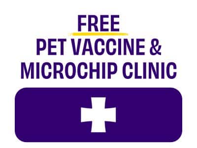 Free Pet Vaccinations & Microchips (Location TBD)